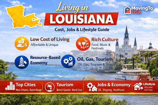 Living in Louisiana – Cost, Jobs & Lifestyle Guide