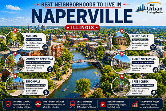 Best Neighborhoods in Naperville, Illinois – Top Areas for Families, Budget & Lifestyle