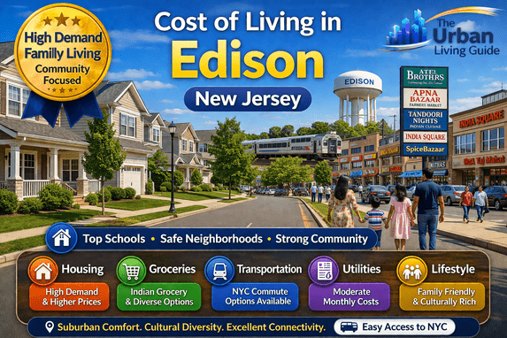 Cost of Living in Edison, New Jersey – Expense Guide