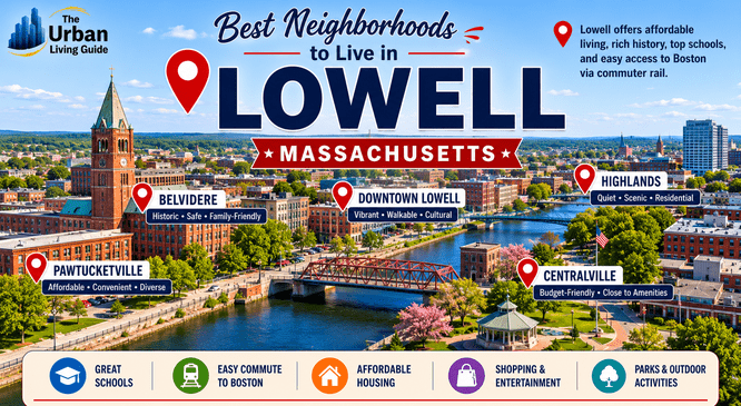Best Neighborhoods in Lowell, MA Belvidere, Downtown & Centralville