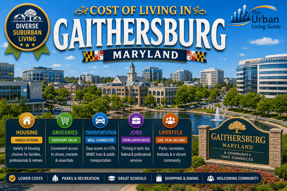 Cost of Living in Gaithersburg, MD I-270 Corridor Living Costs