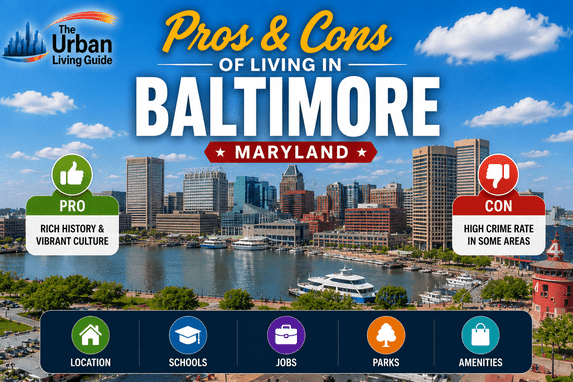 pros and cons of living in Baltimore