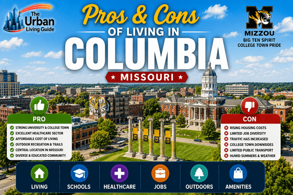Pros and Cons of Living in Columbia Where College Town Energy Meets Midwest Affordability