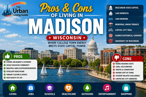 Pros and Cons of Living in Madison Where Wisconsin’s Capital Meets College Town Energy